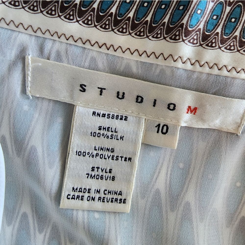 STUDIO M silk asymmetrical hem side zip luxecore skirt - Picture 10 of 11